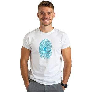 Kruskis Surfer Fingerprint T-shirt Met Korte Mouwen