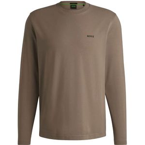 BOSS - 10256064 - T-shirt - Effen - Heren - Lange Mouwen - Zwart