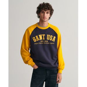 Gant Usa Sweatshirt Geel,Blauw XL Man