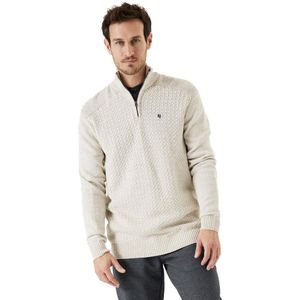 Garcia K31240 Half Zip Sweater Beige 2XL Man