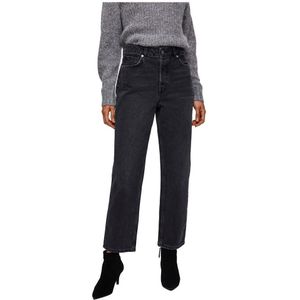 Selected Kate High Wiast Straight Jeans Grijs 30 / 32 Vrouw