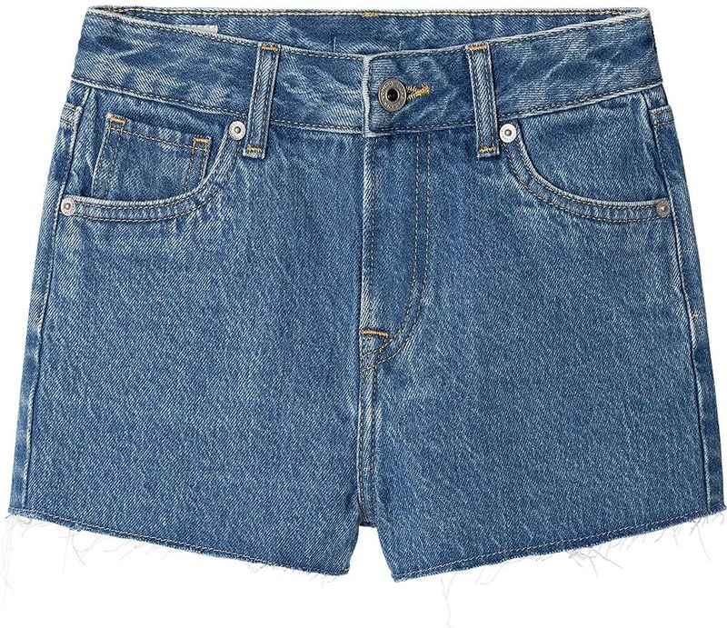 Pepe Jeans A-line Jr Hoge Taille Denim Shorts