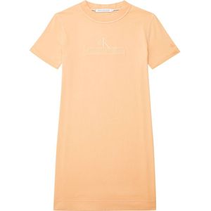 Calvin Klein Jeans Archives Eco Dye Short Dress Oranje XS Vrouw