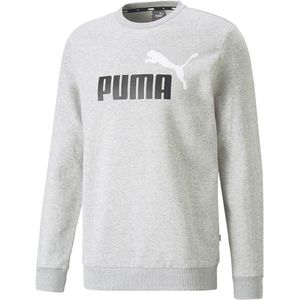 Puma Ess+ 2 Col Big Logo Hoodie Grijs M Man