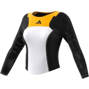 Adidas Pro 3/4 Sleeve T-shirt Wit,Zwart L Vrouw
