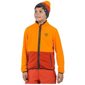 Rossignol - Strawpile - Fleecejack - Oranje - 8 Years - Volledige Rits