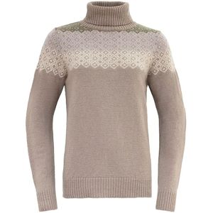 Devold Of Norway Svalbard Wool High Neck Trui Beige Vrouw