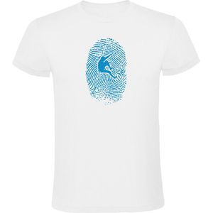 Kruskis Climber Fingerprint Short Sleeve T-shirt Wit M Man