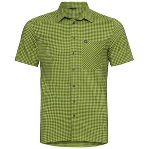 Odlo Chemise Mc Nikko Check Short Sleeve Shirt Groen S Man