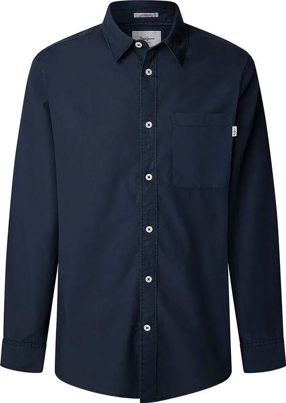 Pepe Jeans - PM3090838 - Overhemd - Marineblauw - Lange Mouwen - Casual