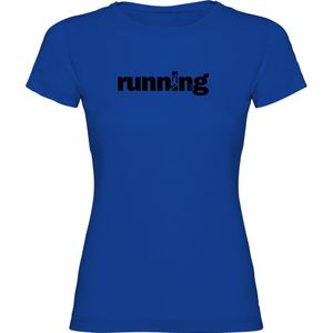 Kruskis Word Running Short Sleeve T-shirt Blauw 2XL Vrouw