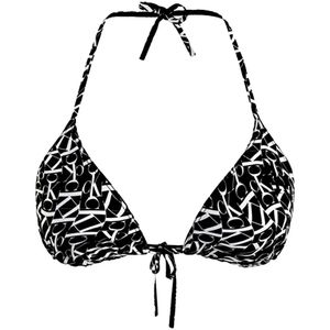 Calvin Klein Voorgevormde Triangel Bikinitop Zwart/Wit