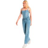 Lois - 290362610 - Jumpsuit - Blauw - Rechte Spijkerbroek - Katoen