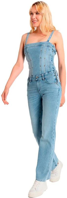 Lois - 290362610 - Jumpsuit - Blauw - Rechte Spijkerbroek - Katoen