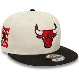 New Era Nba Logo 9fifty Chicago Bulls Cap Beige S-M Man