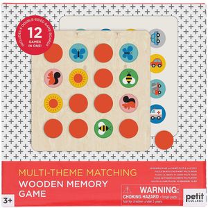 Petit Collage Multi-theme Matching Wooden Memory Board Game Transparant