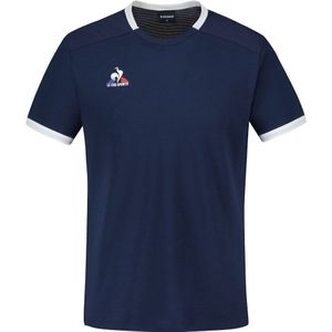Le Coq Sportif 2320137 Tennis N°5 Short Sleeve T-shirt Blauw S Man