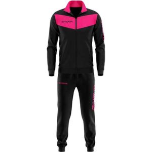 Givova - Visa Fluo - Trainingspak - Zwart/Fluor Oranje