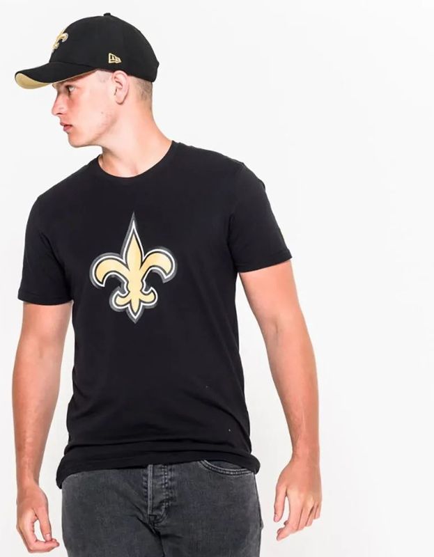 New Era - New Orleans Saints - T-shirt - Zwart - Katoen