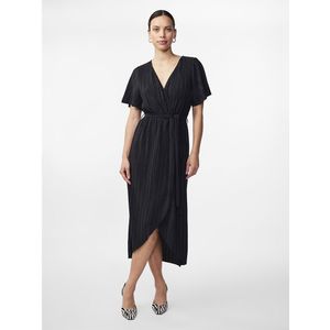 Yas Olinda Short Sleeve Long Dress Zwart 2XL Vrouw