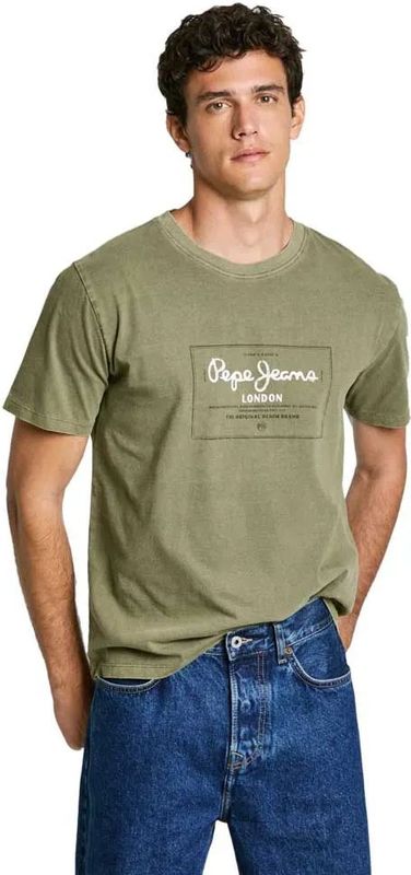 Pepe Jeans - PM509650 Simon - T-shirt - Groen - Katoen - Korte Mouwen