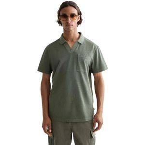 Scotch & Soda Garment Dyed Pique Relaxed Fit Korte Mouw Poloshirt