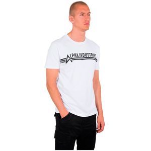 Alpha Industries Industries Short Sleeve T-shirt Wit 4XL Man