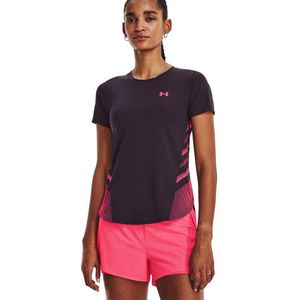 Under Armour Iso-chill Laser Ii Short Sleeve T-shirt Paars XL Vrouw