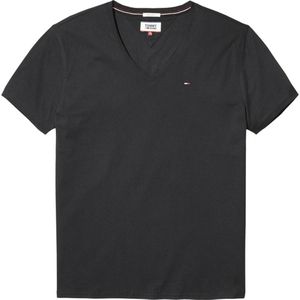 Tommy Jeans Original V-neck Short Sleeve T-shirt Zwart L Man