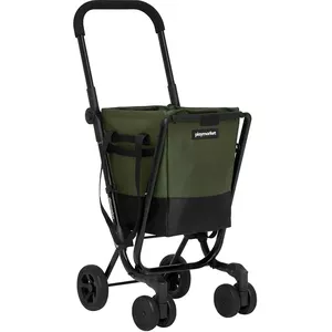 Playmarket -We Go Premium - Boodschappentrolley - Inklapbaar- Groen
