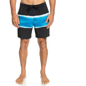 Quiksilver Surfsilk Air-brush Volley 17´´nb Swimming Shorts Blauw,Zwart L Man