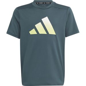 Adidas Icons Aeroready Logo Short Sleeve T-shirt Blauw 15-16 Years