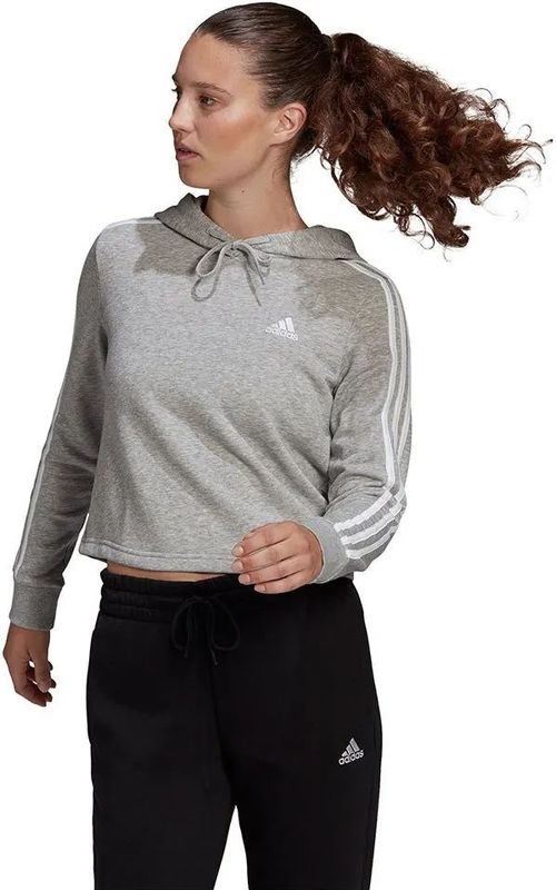 Adidas - Essentials 3 Stripes - Cropped Hoodie