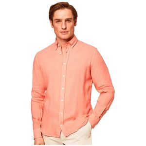 Hackett Garment Dyed Overhemd Met Lange Mouwen