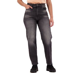 G-star Tedie Ultra-high Waist Straight Ripped Edge Ankle Jeans Grijs 28 / 32 Vrouw