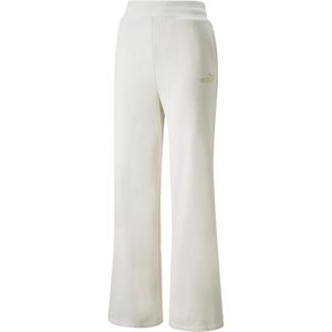 Puma Essentials+ Embroidery Wide Fl Pants Wit M Vrouw