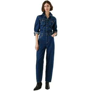 Pepe Jeans - PL2300002 - Jumpsuit - Blauw - Casual - Katoen - Denim - Lange Mouwen