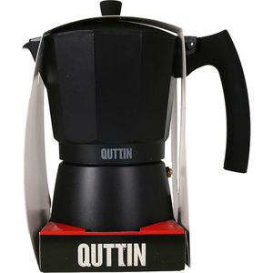 Italiaanse Koffiepot Quttin Darkblack Inductie Zwart