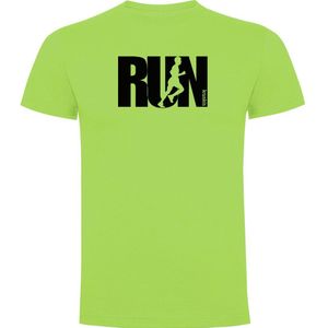 Kruskis Word Run Short Sleeve T-shirt Groen M Man