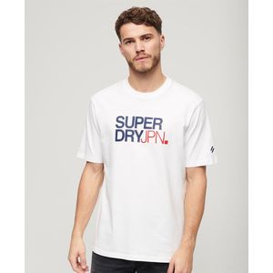 Superdry Sportswear Logo Loose Short Sleeve T-shirt Wit 3XL Man