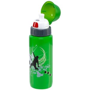 Emsa Light Steel Water Bottle Soccer 600ml Groen