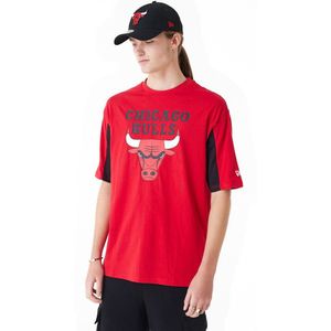 New Era Nba Mesh Panel Chicago Bulls T-shirt Met Korte Mouwen