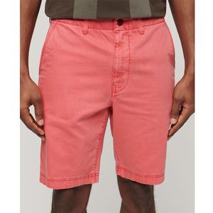 Superdry Vintage Officer Chino Shorts Rood 28 Man