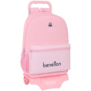 Safta Benetton Vichy Backpack Roze