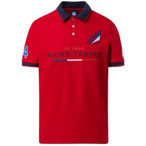 North Sails Lvdst Short Sleeve Polo Rood S Man
