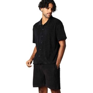 Deeluxe - Creekson M+ - Overhemd - Zwart - Korte Mouwen