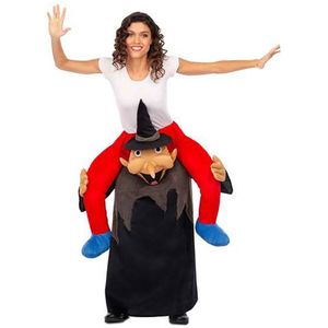 Viving Costumes Ride-on Black Tunic Witch With Character Custom Veelkleurig M-L