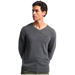 Superdry Essential Embroidered Knit Short Sleeve T-shirt Grijs XL Man