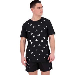 Adidas Brand Love Short Sleeve T-shirt Zwart XS Man