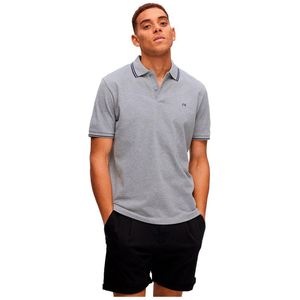 Selected Dante Sport Short Sleeve Polo Grijs XL Man